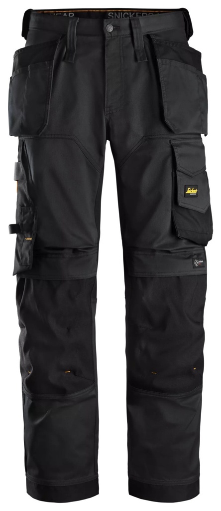 Snickers 6251 – AllroundWork, Pantalon en tissu extensible avec poches holster, coupe large