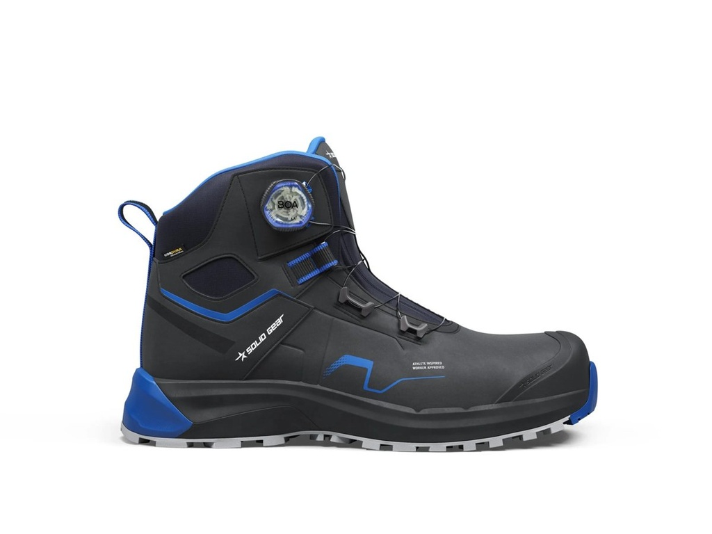 Solid Gear Sonar Mid Blue - Chaussure de sécurité S3S, SR, HRO, FO