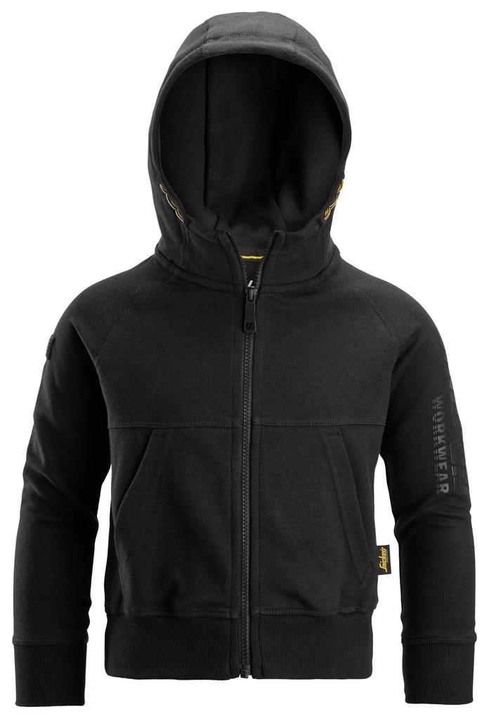 Snickers 7512- Sweat capuche Junior avec logo et fermeture zip