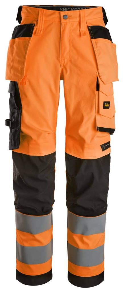 Snickers 6743 – Pantalon tissu extensible pour femme avec poches holster. HV cl 2