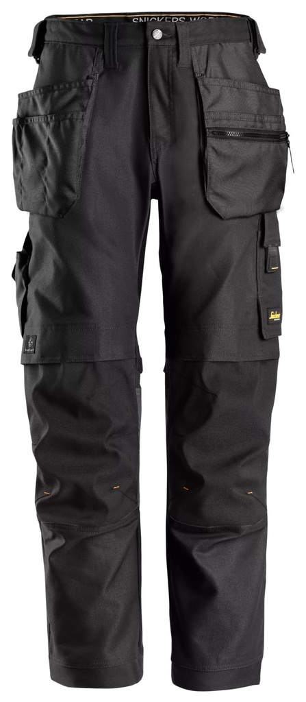 Snickers 6224 – AllroundWork, Pantalon de travail en tissu extensible, Canvas+