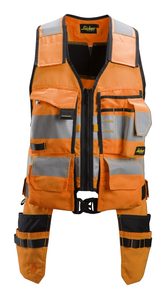 Snickers 4230- Gilet porte-outils, haute visibilité, Classe 1